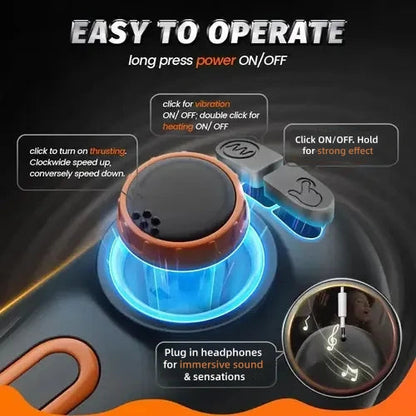 Newly upgraded second-Male masturbators Toy with 10 Mode